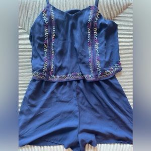 Xhilaration Blue Romper